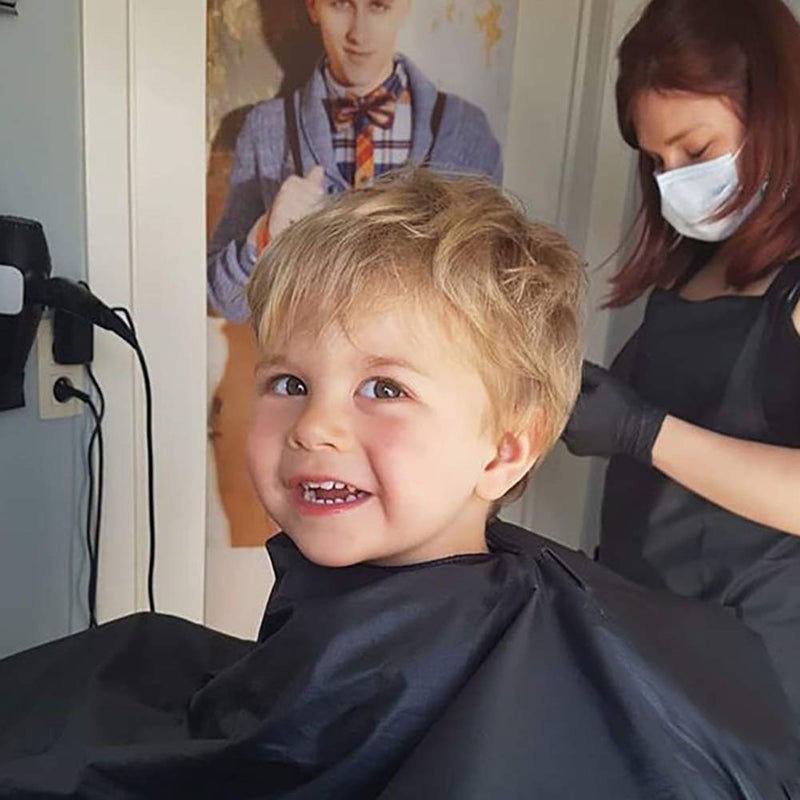 MMBABY Child Hair Cutting Waterproof Cape Barber Kids Hair Styling Cape Professional Home Salon Camps - Image 2